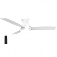 Ανεμιστήρας Οροφής LED CCT 2600lm 25W Με 3 Πτερύγια Remote Control Λευκός